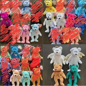 Ty Beanie Babies Bears - $8 for 1, $4 each when bundled